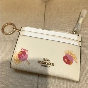 COACH Mini Skinny Id Case With Pop Floral Print